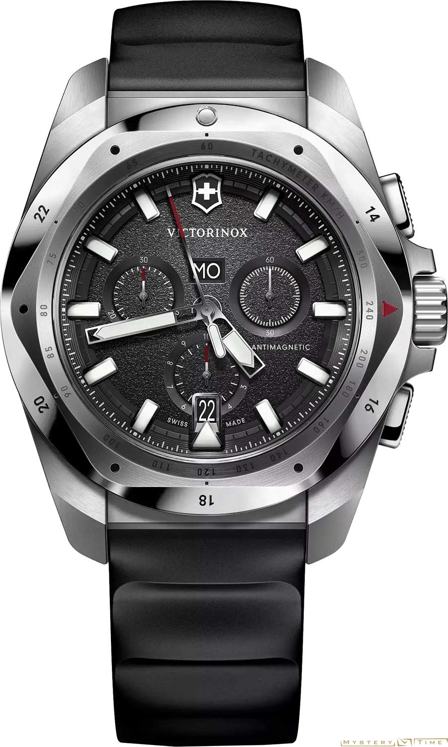 Часы швейцарские наручные мужские кварцевые на ремне Victorinox 241983