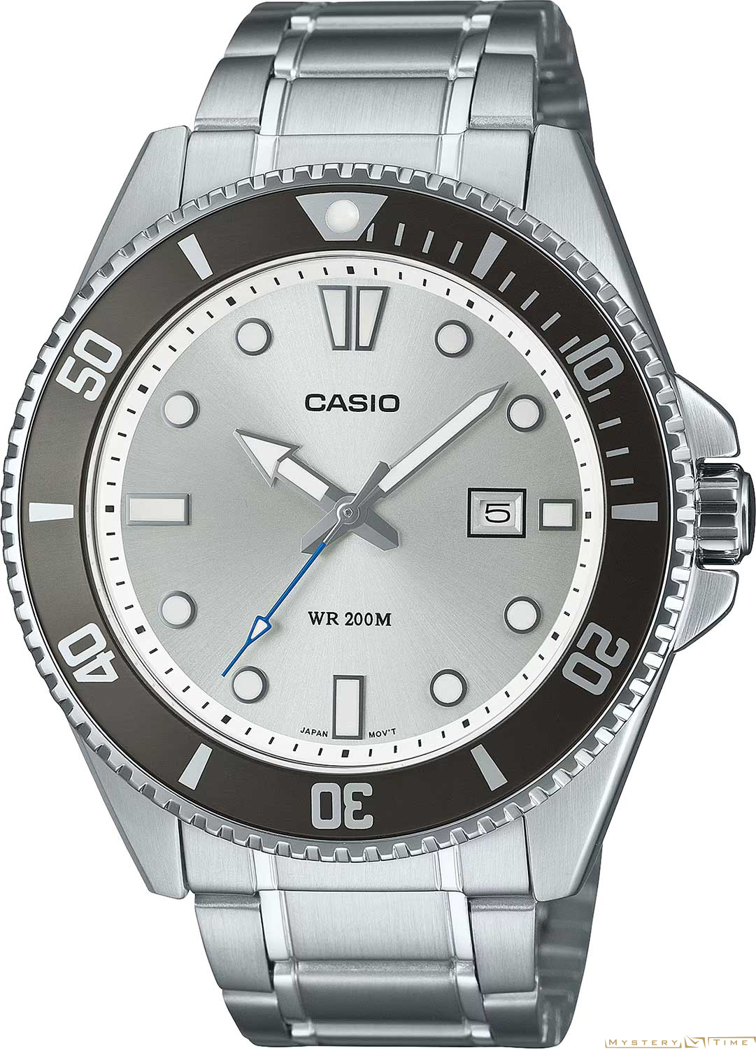 Часы японские наручные мужские кварцевые на браслете Casio MDV-107D-7A