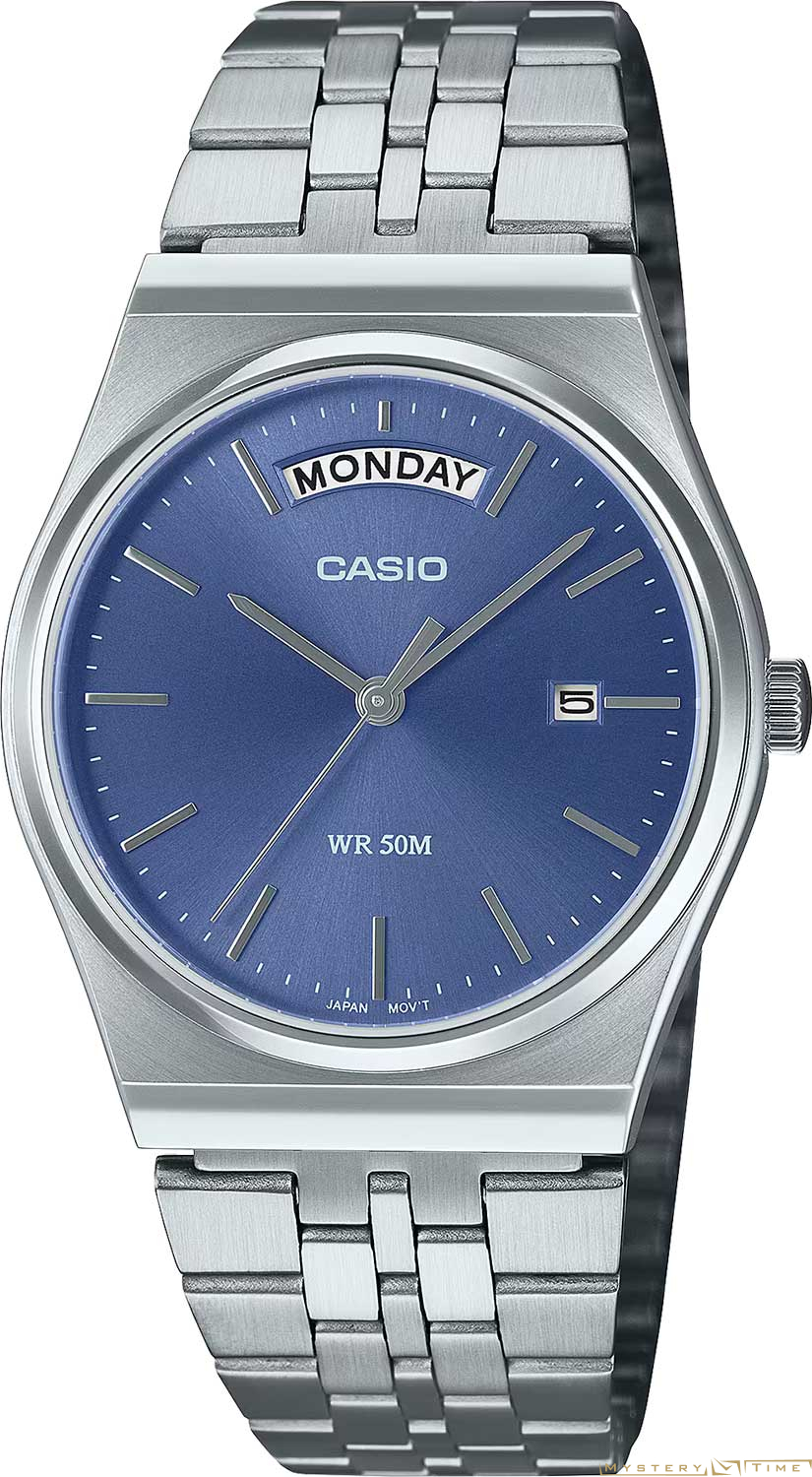 Часы японские наручные мужские кварцевые на браслете Casio MTP-B146D-2A