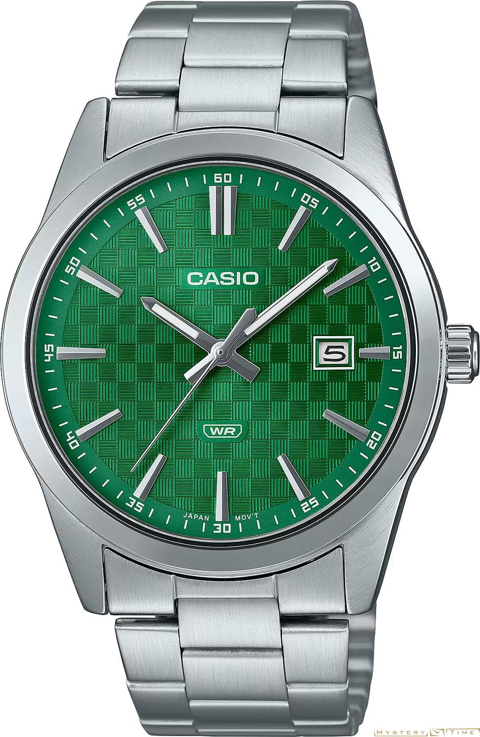 Часы японские наручные мужские кварцевые на браслете Casio MTP-VD03D-3A1